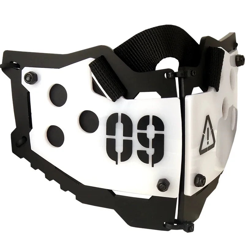 Mechanical Mecha Tactical Punk Mask Man Woman Carnival Music Festival Halloween Cosplay Techwear Face Mask Costume Accessories