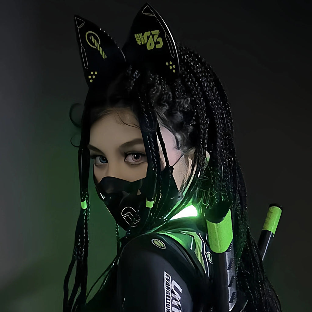 Tactical Techwear Punk Mask Man Woman Sci-fi Mechanical Mechs Face Mask Halloween Carnival Music Festival Cosplay Props