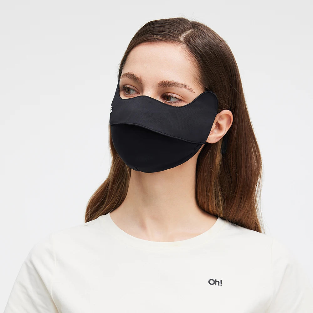 OhSunny Sunscreen Masks Half Face Cover Summer Cooling Ultra Breathable Cycling Mask Unisex UPF50+ Anti-UV Sun Block Balaclava