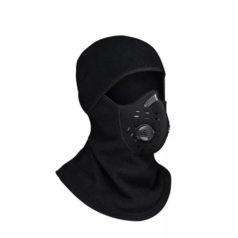 Warm Windproof Motorcycle Riding Face Mask Balaclava Neck Warmer Helmet Compatible Skiing Breath Valve Cycling Face Cover
