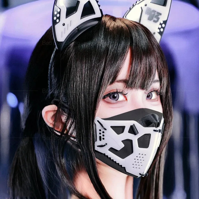 Functional Sci-fi Mechanical Mask Man Woman Tactical Punk Face Mask Halloween Music Festival Carnival Cosplay Mechs Props